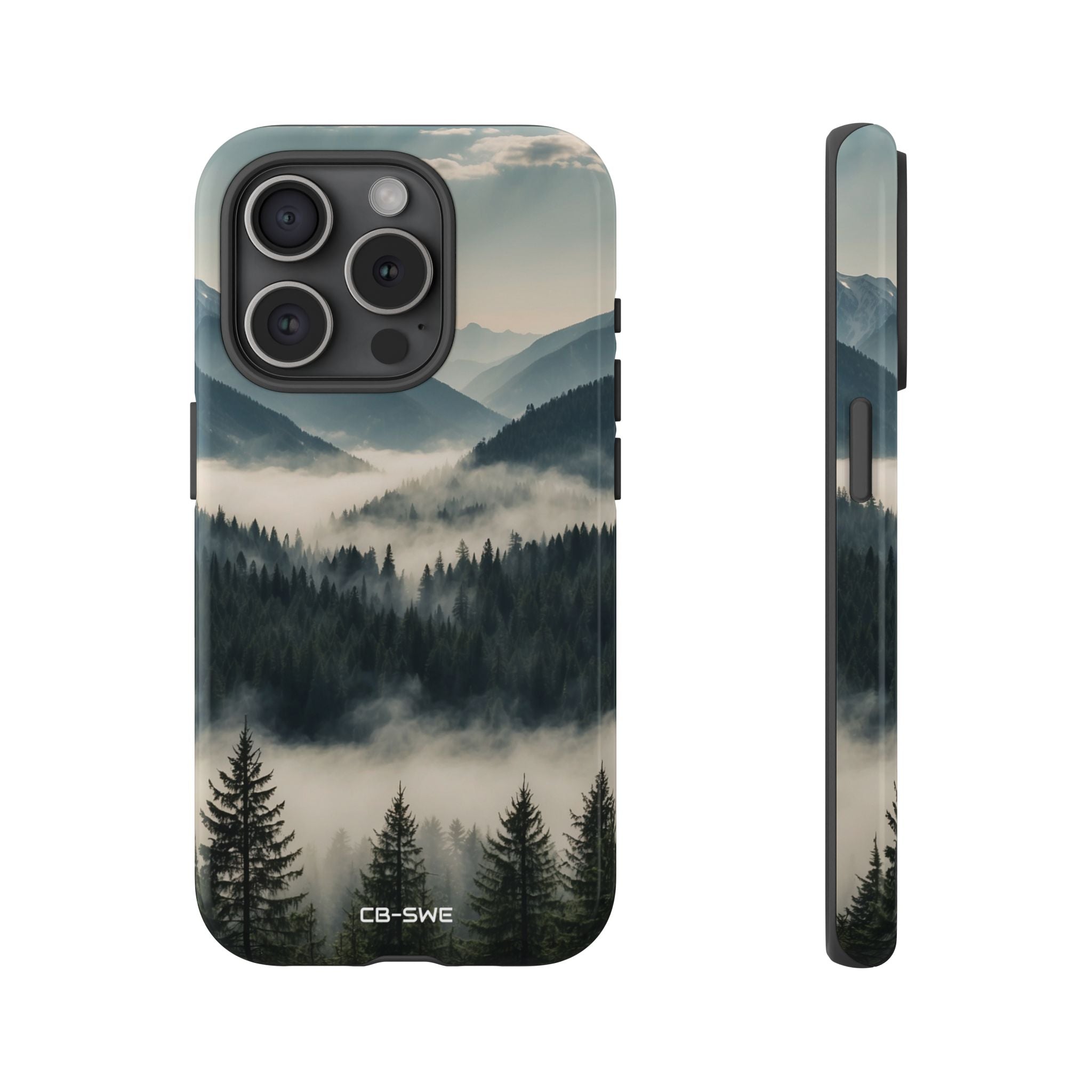 Misty Forest Embrace - iPhone Case