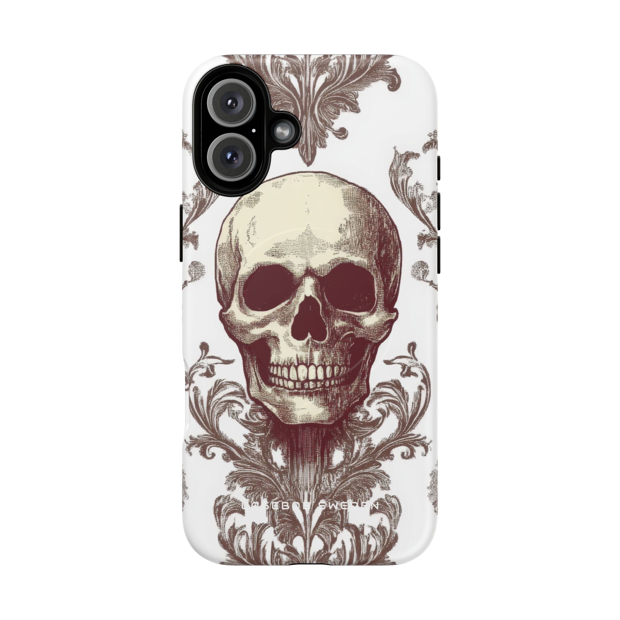 Gothic Skulls and Ornate Foliage iPhone 16 | Tough+ Phone Case