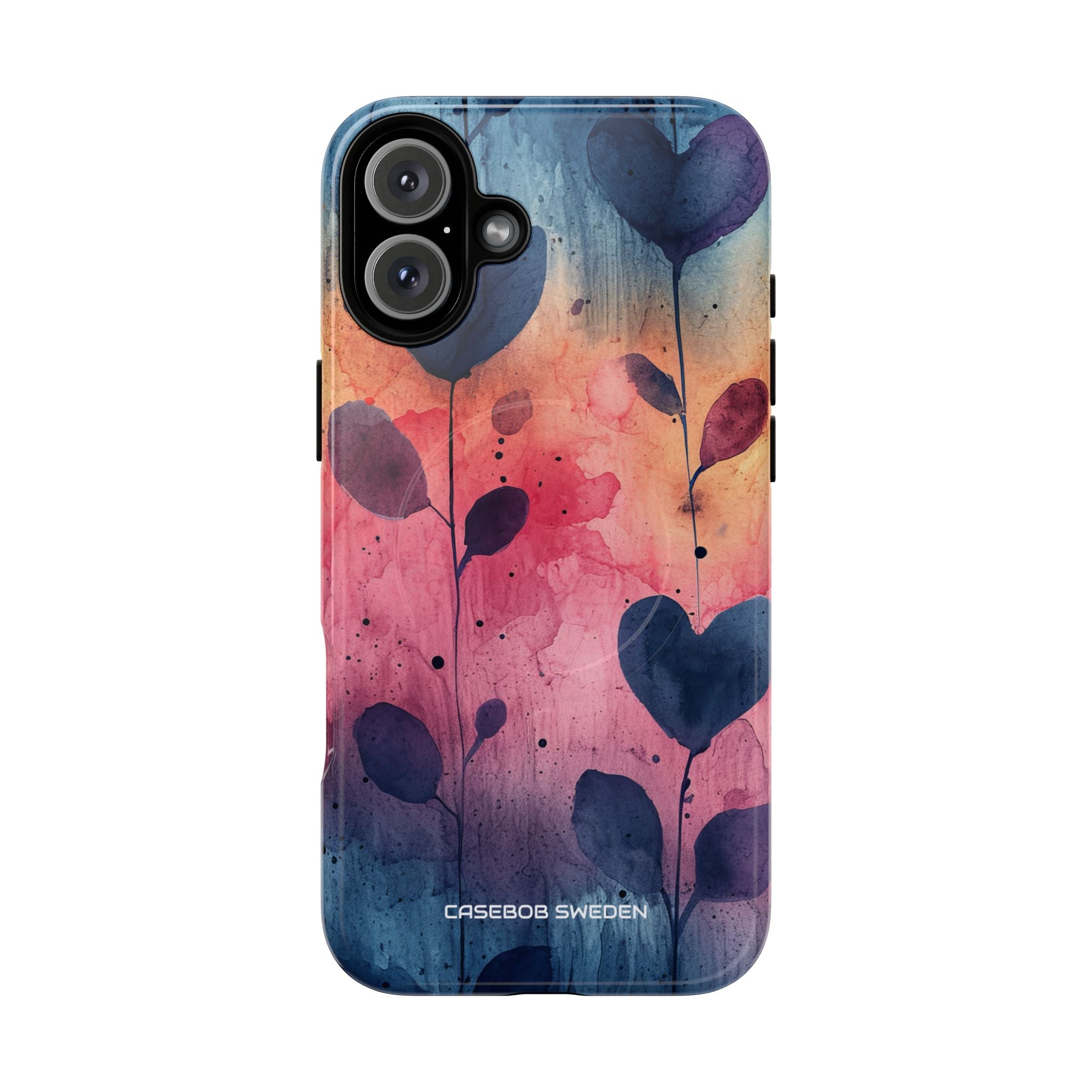 Watercolor Heart Art - Tough + MagSafe® iPhone 16 Phone Case