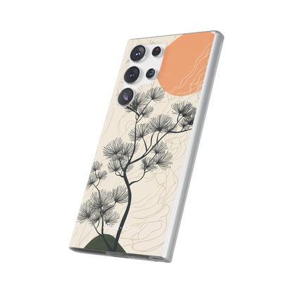 Spiky Tree Sunset Samsung S23 Ultra Case - Soft