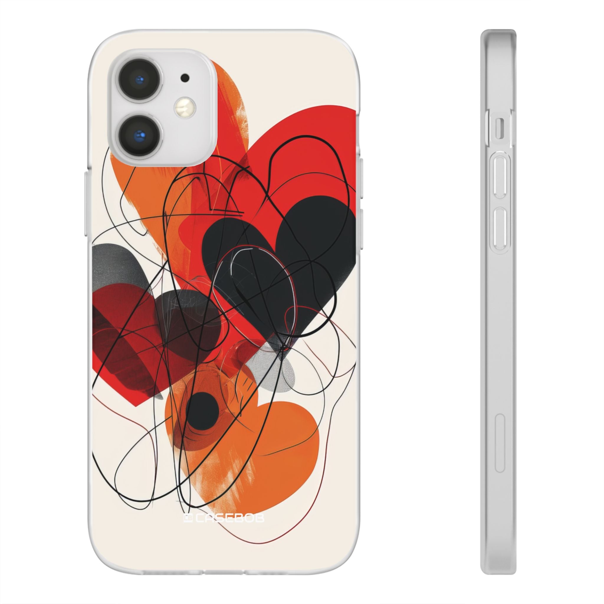 Fiery Hearts | Flexible Phone Case for iPhone