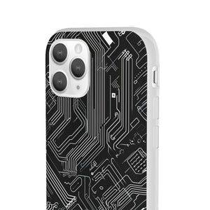 Cyber ​​Circuitry Art | Flexible Handyhülle für iPhone