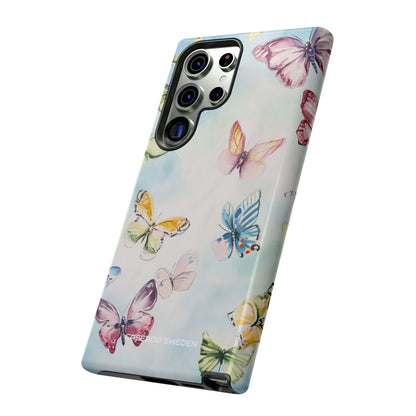 Watercolor Butterfly Bliss - Tough Samsung S23 Phone Case