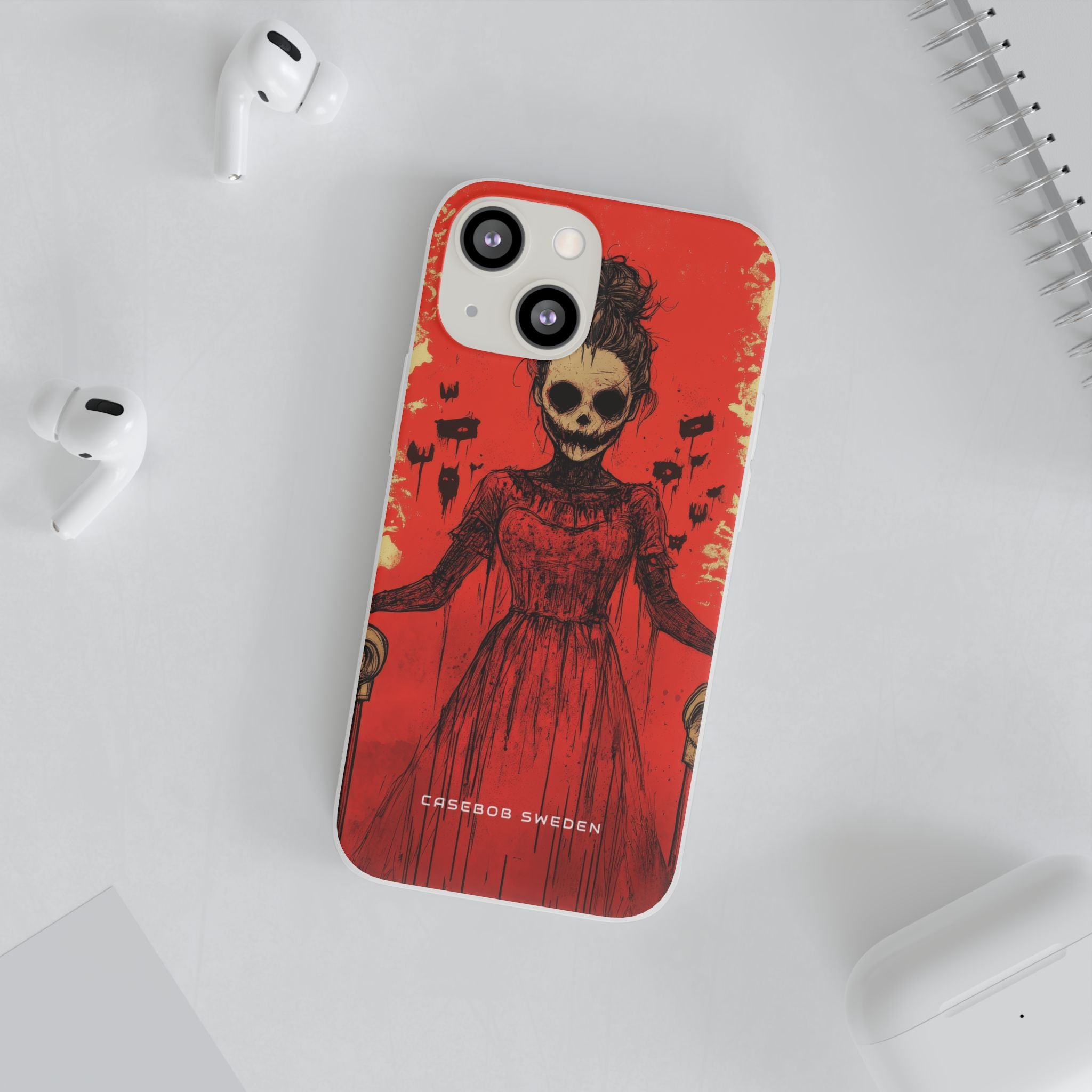 Haunting Scarlet Descent iPhone 13 - Flexi Phone Case