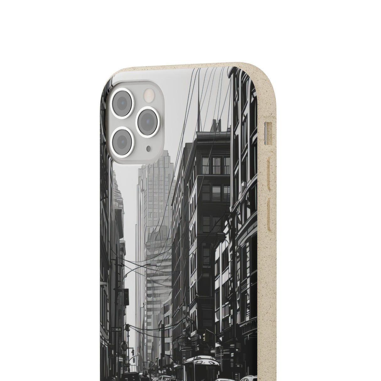 Noir Urban Serenity | Biodegradable Phone Case