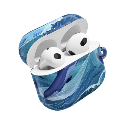 Dolphin Wave Dance - AirPods Case
