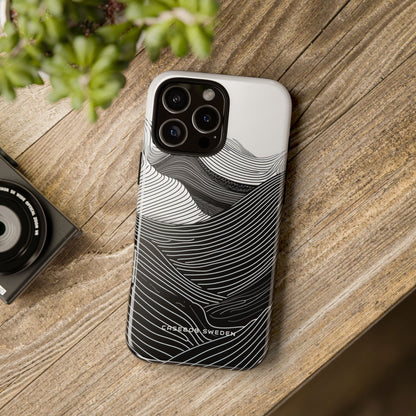 Undulating Horizon Waves iPhone 16 - Tough Phone Case