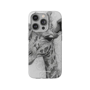 Monochrome Giraffe | Flexible Phone Case for iPhone