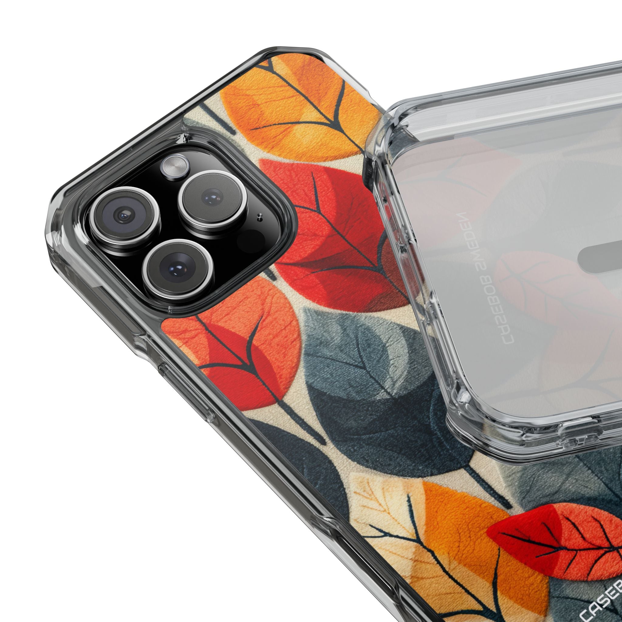 Autumn Leaf Design - Clear Impact iPhone 16 Phone Case