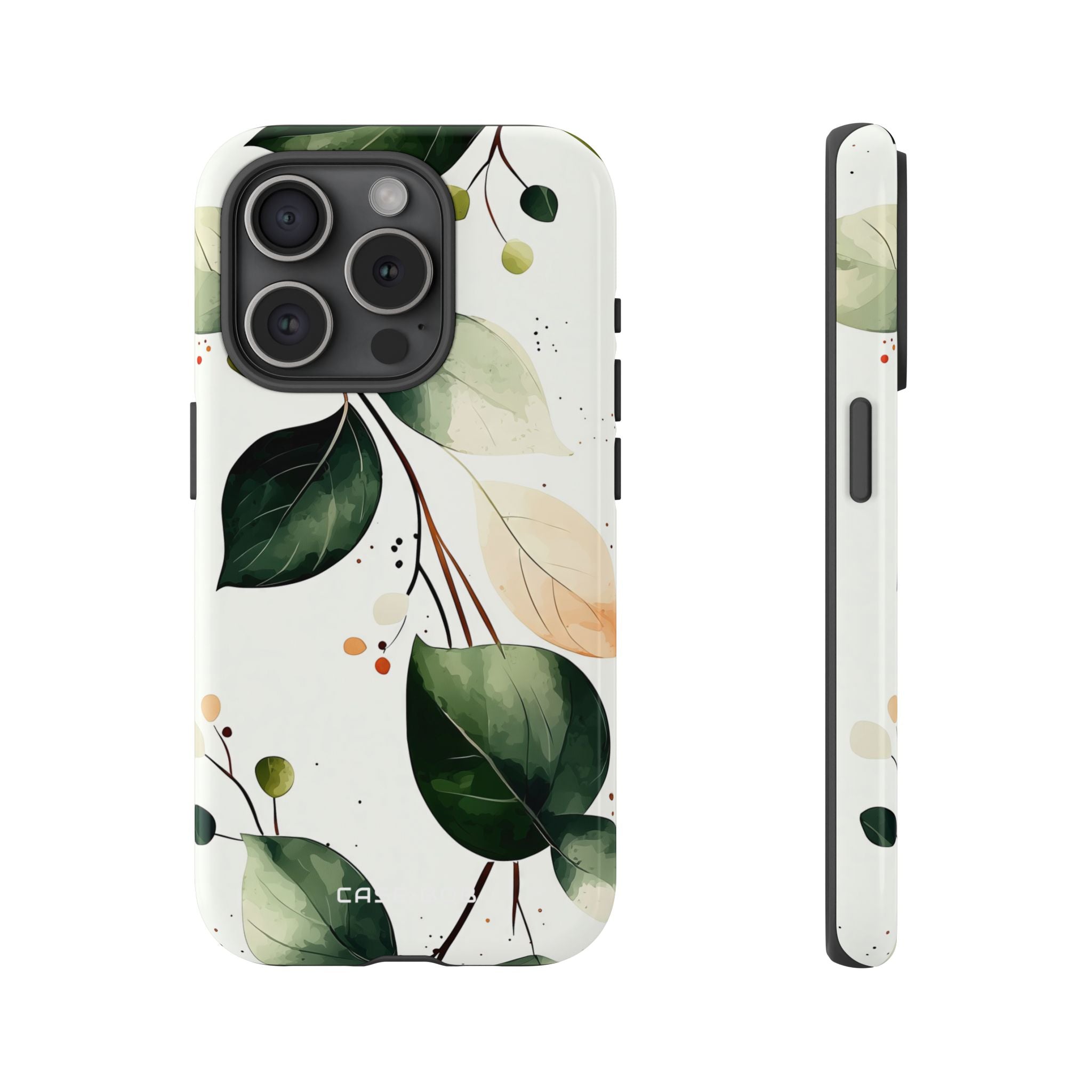 Greenberry Branch iPhone 15 Pro Case - Tough