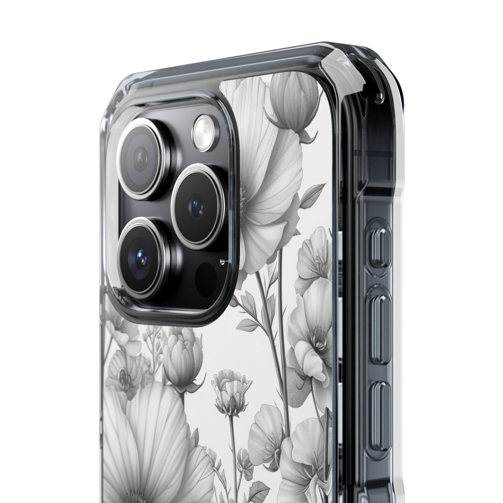 Monochrome Flora - Phone Case for iPhone