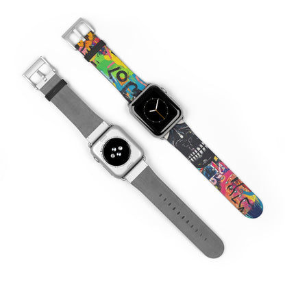 Neon Skull Burst - Watch Band