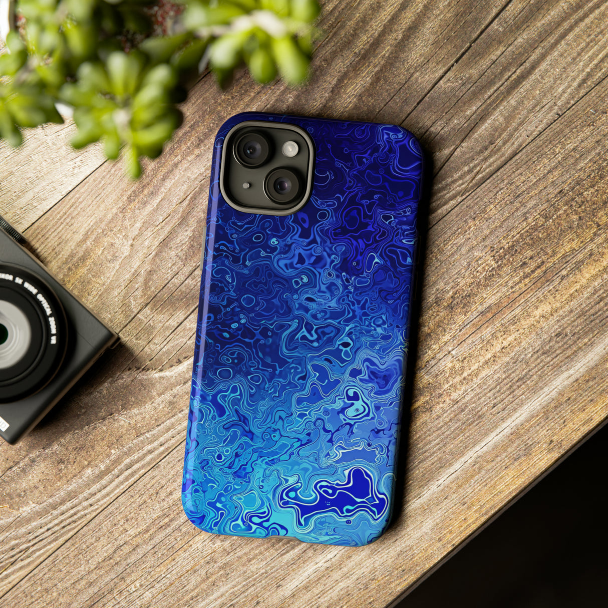 AI Fusion: Metallic Gradient - Protective Phone Case