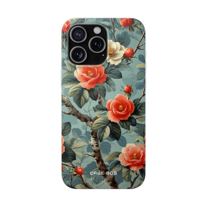 Coral Bloom iPhone 15 Pro Max Case - Soft