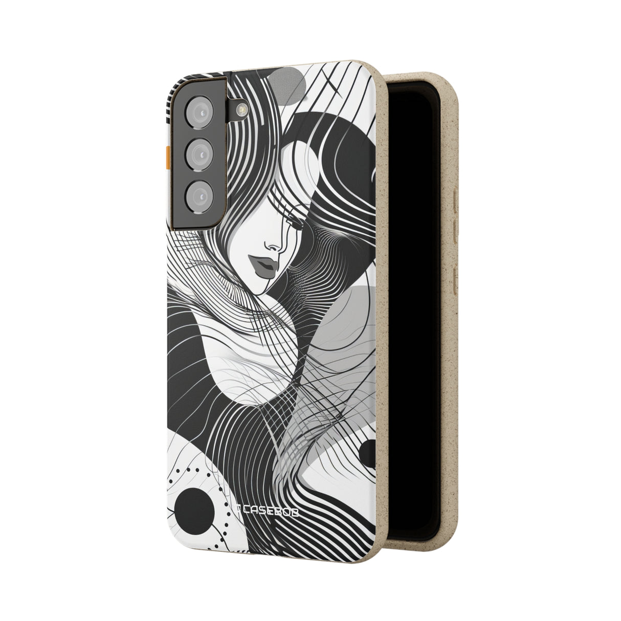 Fluid Noir Rhythm | Biodegradable Phone Case