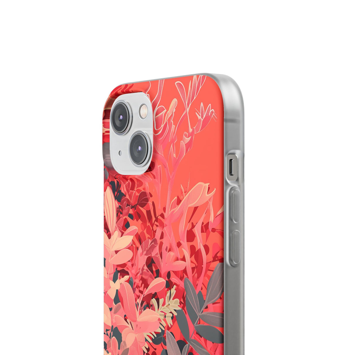 Living Coral Design | Handyhülle für iPhone (Flexible Hülle) 