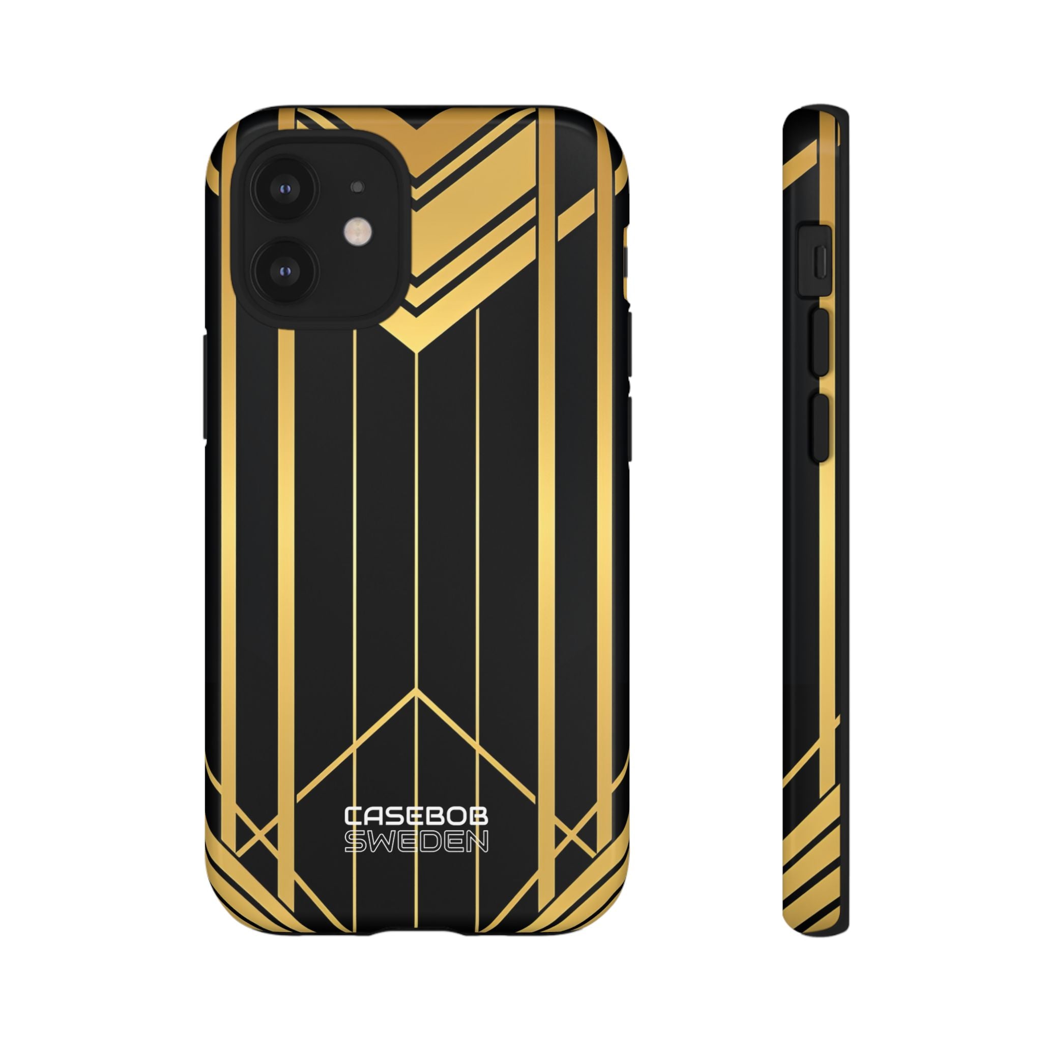 Golden Geometric Symphony iPhone 12 - Tough