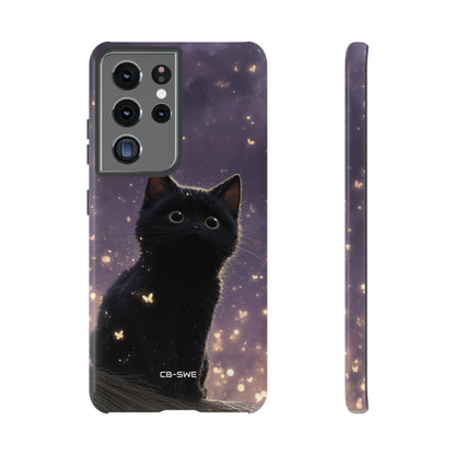 Whimsical Cat Soars - Samsung Case