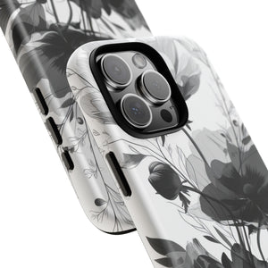 Elegant Monochrome Botanical Elegance - for iPhone 16