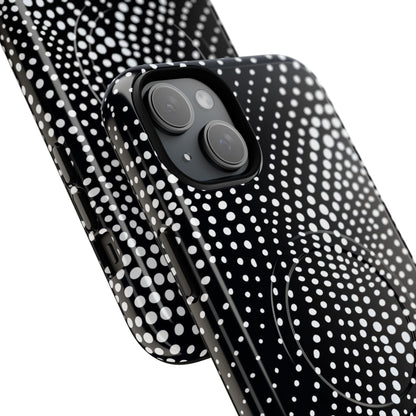 Waves of Dots iPhone 15 - Tough+