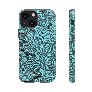 Wavy Serenity | Protective Phone Case for iPhone