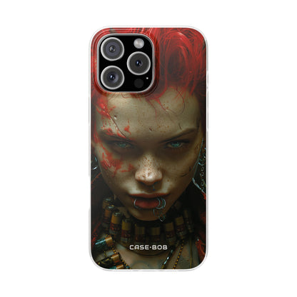 Red Spike Gaze iPhone 16 Pro Max Case - Soft