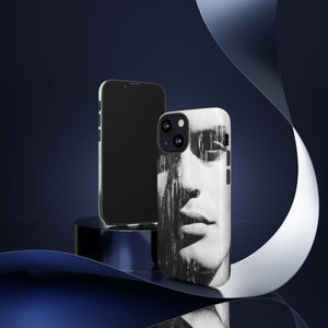 Black & White Pop Art - Protective Phone Case