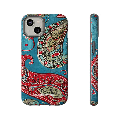 Vintage Paisley Elegance iPhone 14 - Tough Phone Case