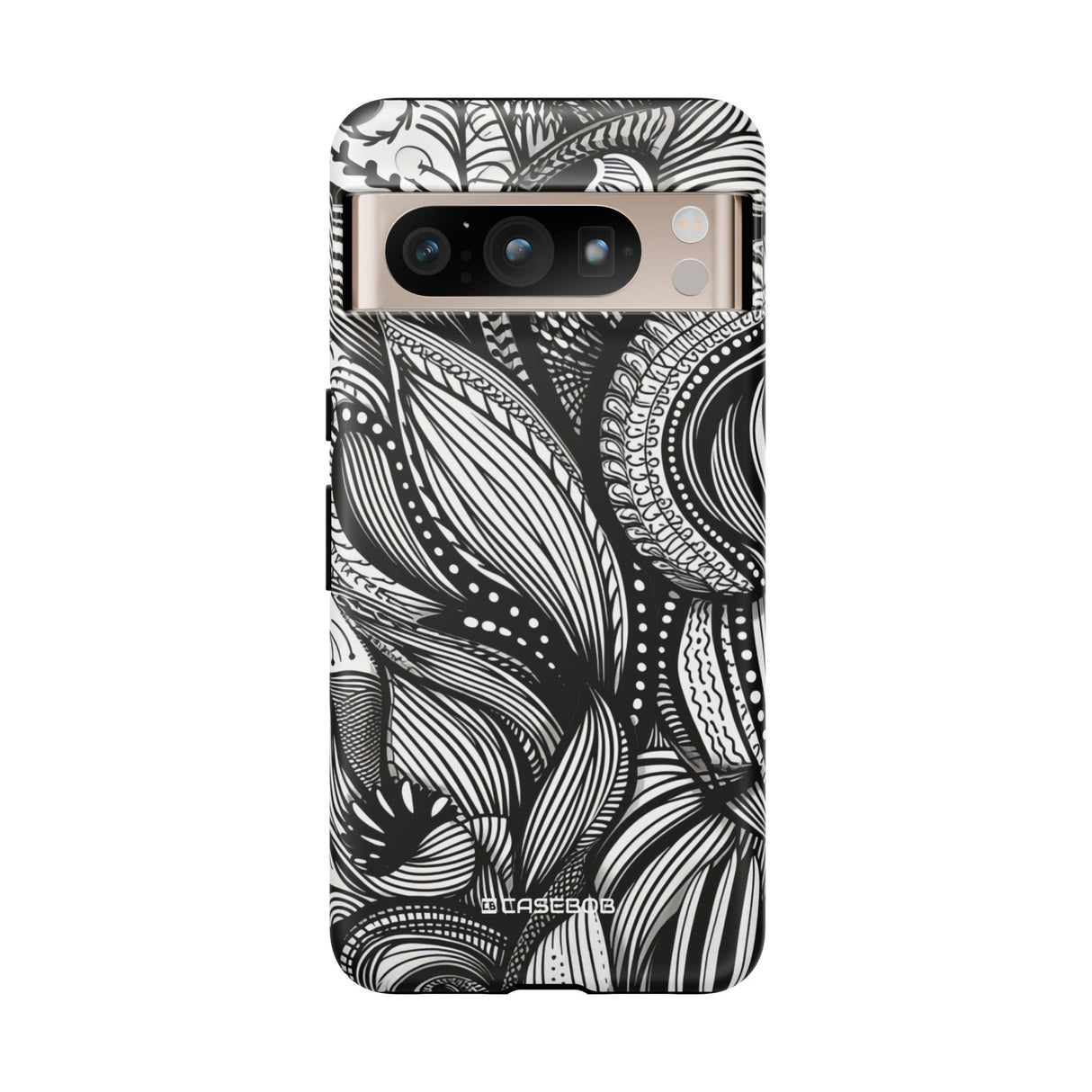 Fluid Monochrome: Intricate Patterns - for Google Pixel 8