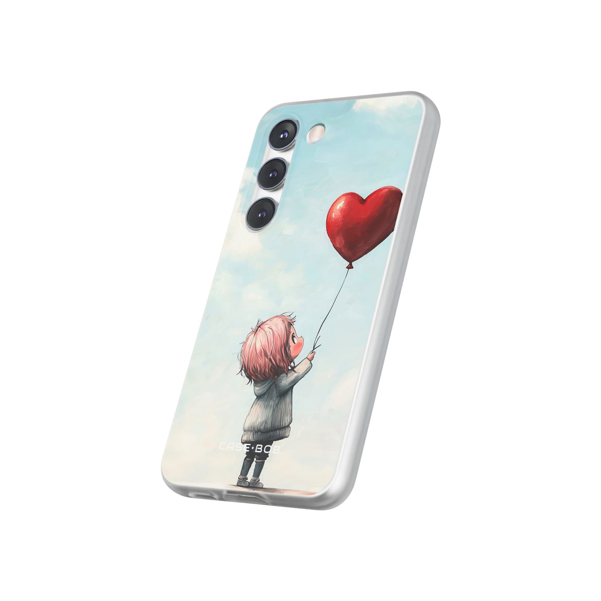 Heart Balloon Glow Samsung S23 Case - Soft