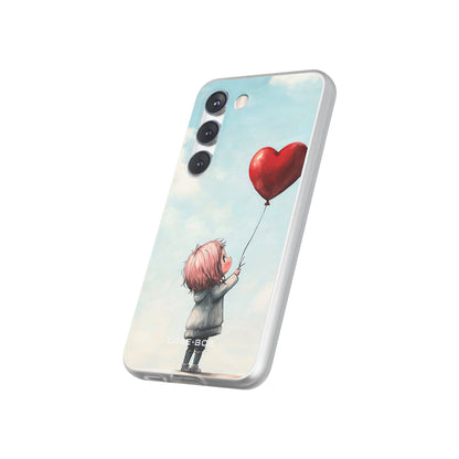 Heart Balloon Glow Samsung S23 Case - Soft