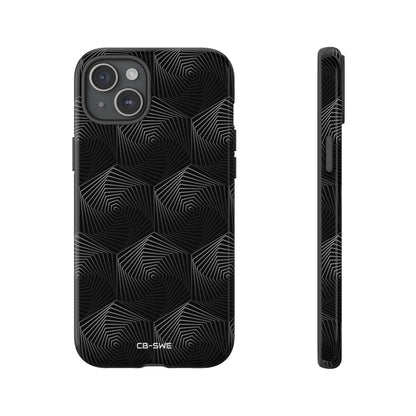 Geometric Spiral Illusion - iPhone Case