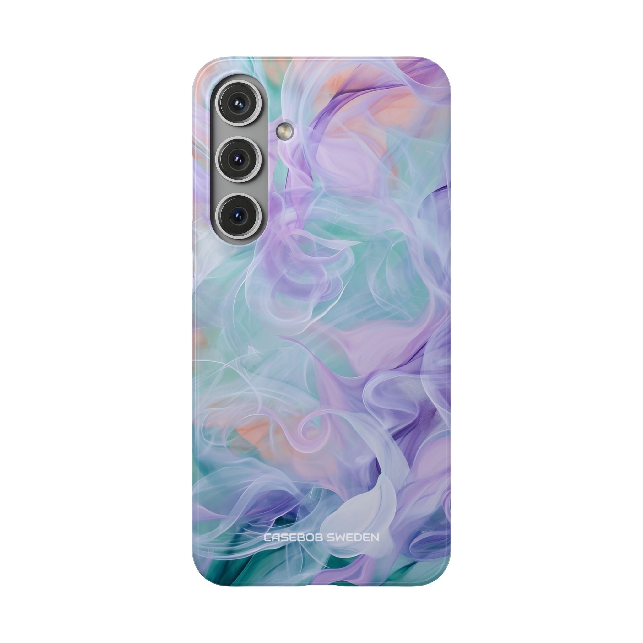 Purple Peach Whirl - Slim Samsung S24 Phone Case