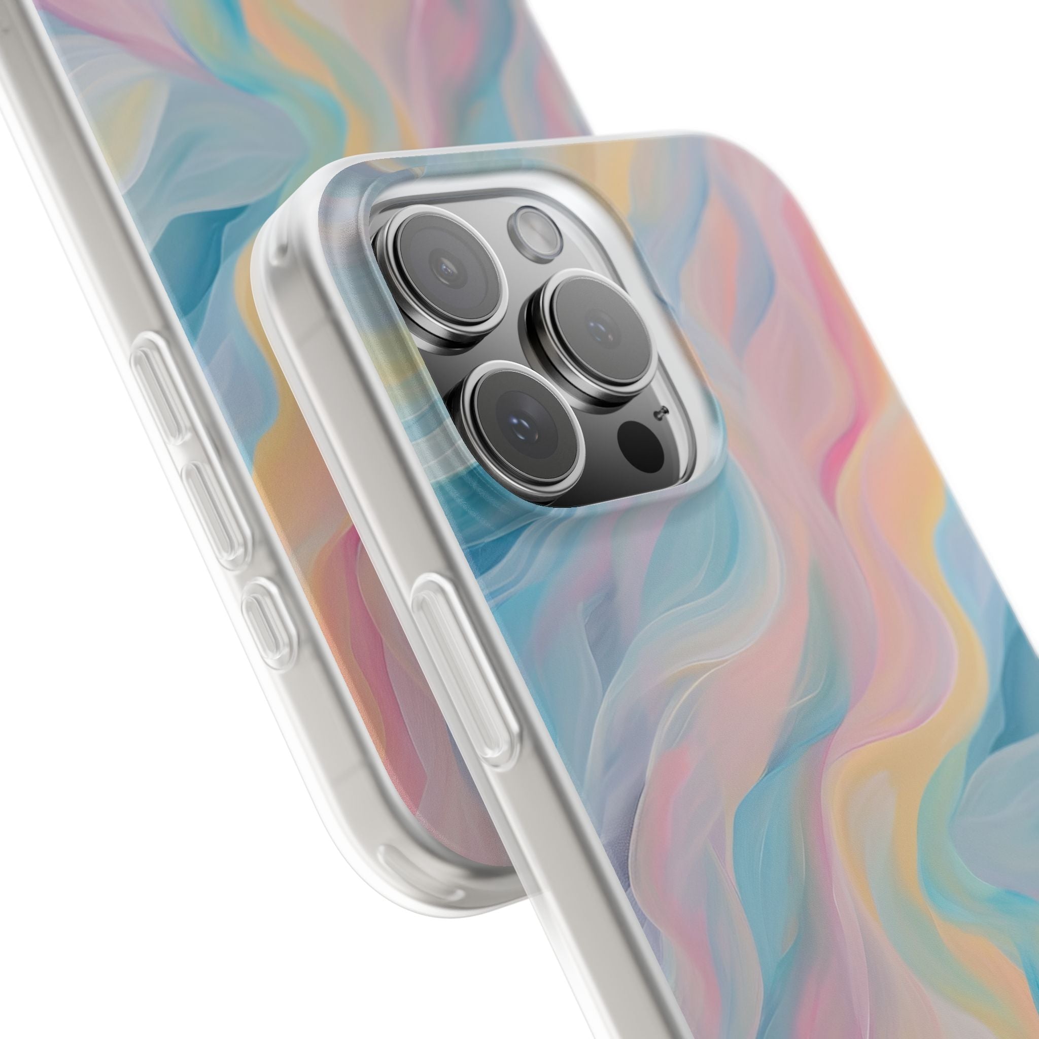 Dreamy Pastel Swirls - Flexi iPhone 16 Phone Case