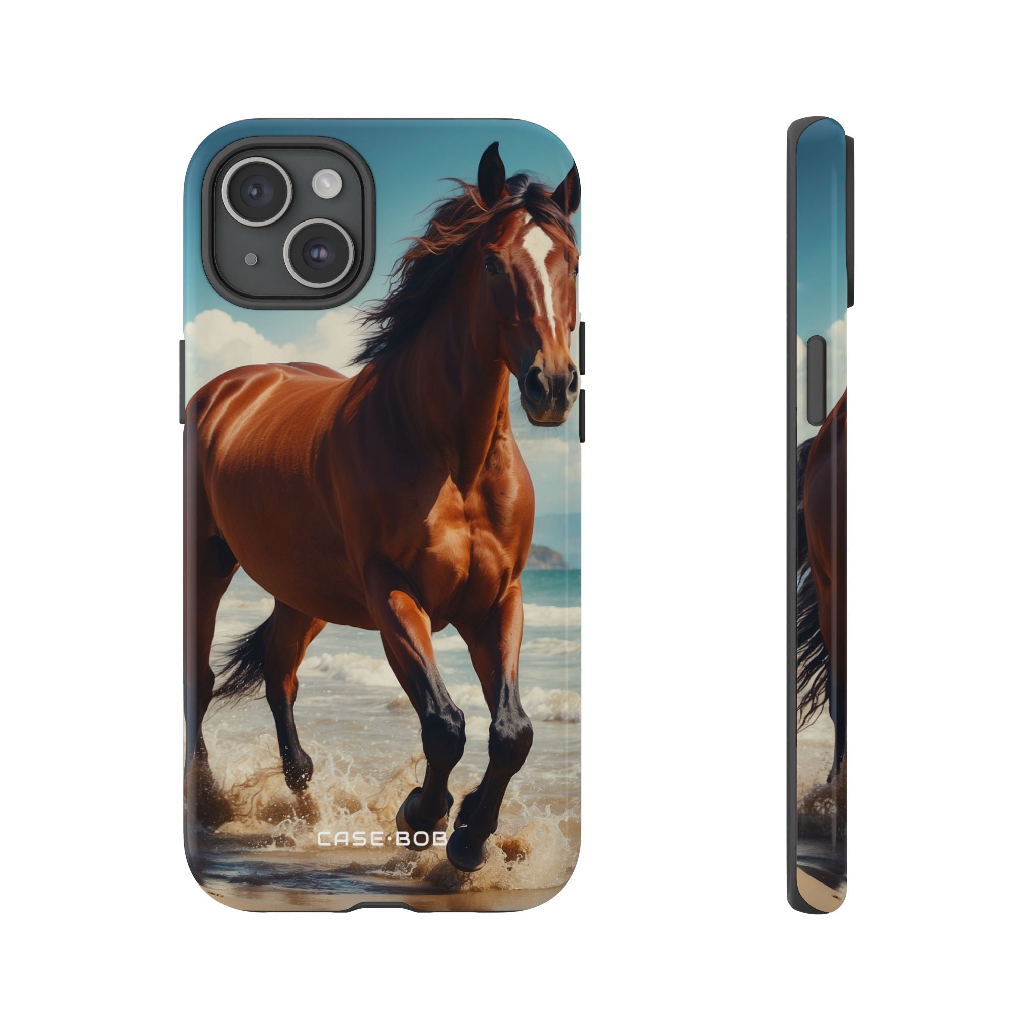 Blazing Horse iPhone 15 Plus Case - Tough
