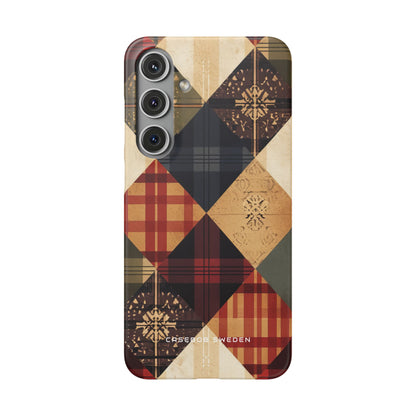 Rustic Geometric Patchwork Harmony Samsung S24 - Slim Phone Case