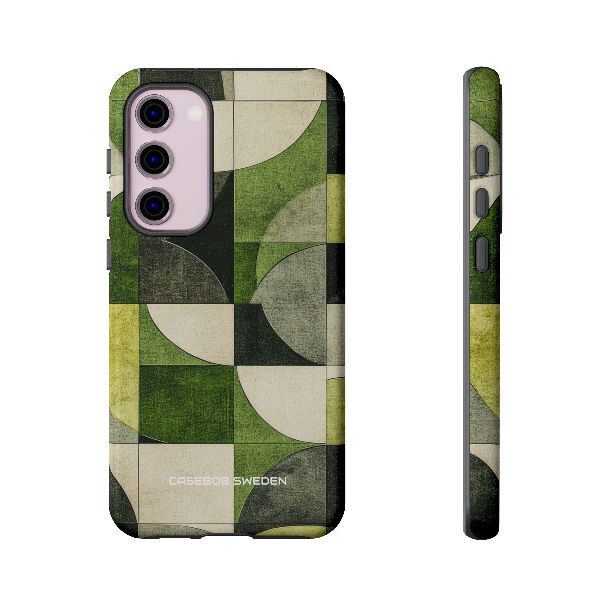 Green Geometric Harmony - Tough Samsung S23 Phone Case