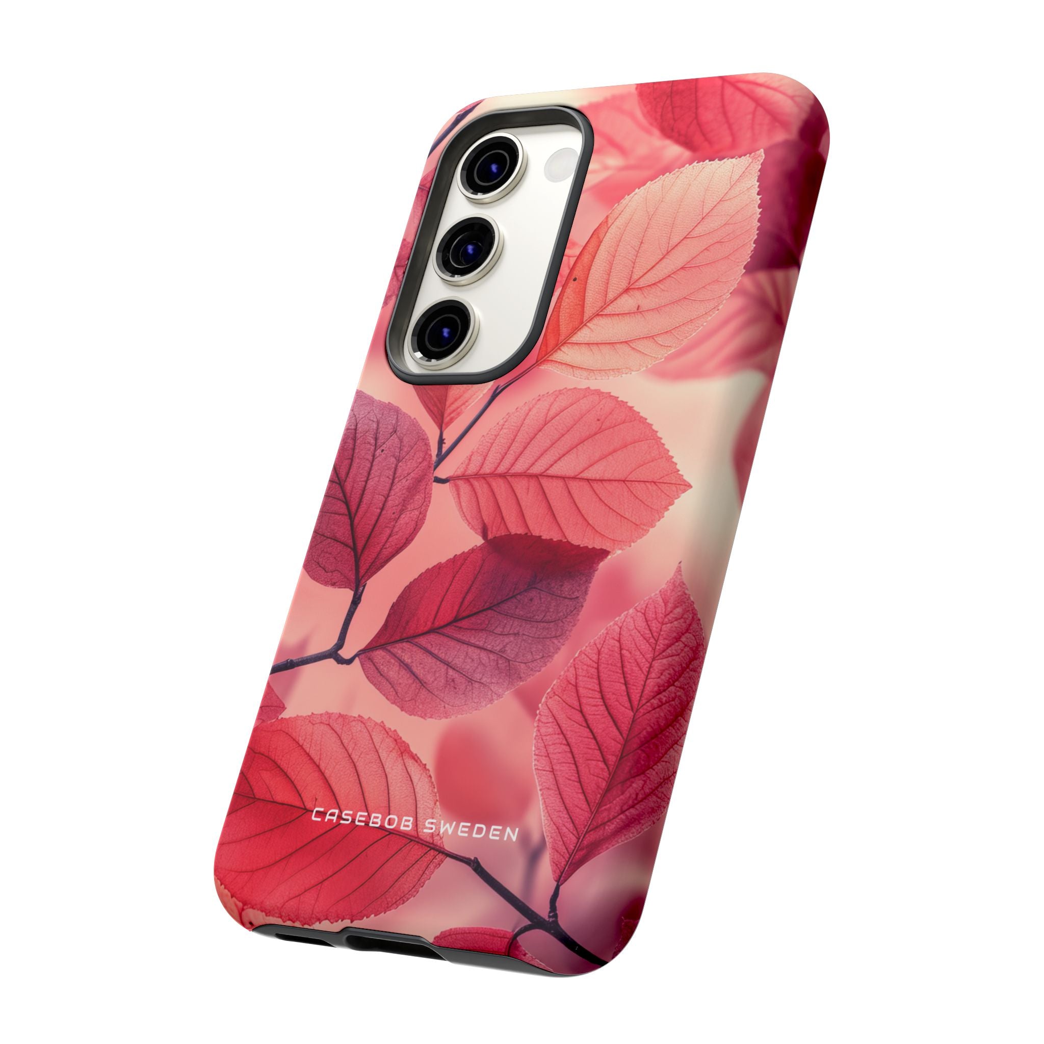 Elegant Pink Leaves Samsung S23 - Tough Phone Case