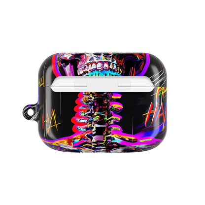 Neon Skeleton Laughter - AirPods Case