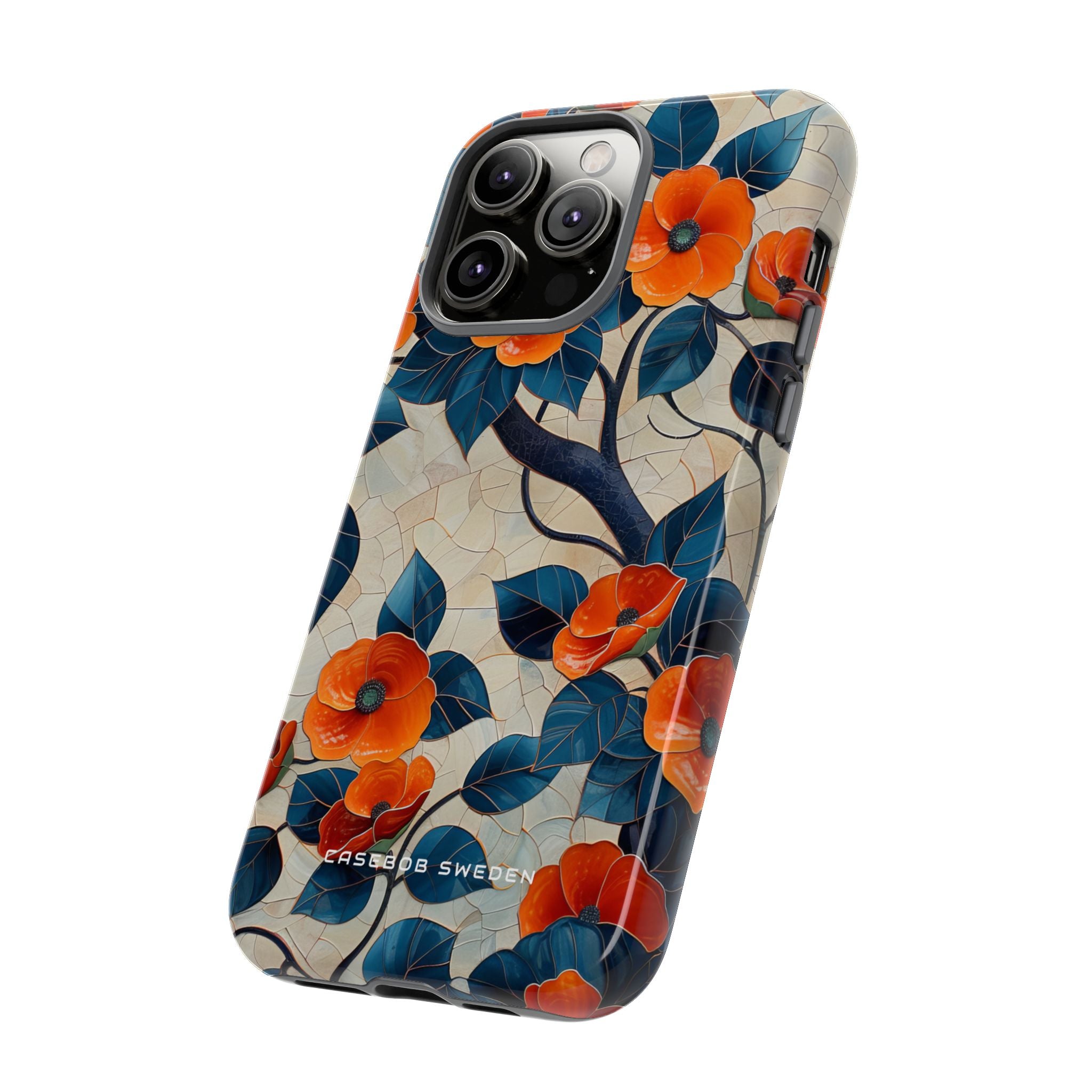 Orange Blossoms Mosaic Harmony iPhone 14 - Tough Phone Case