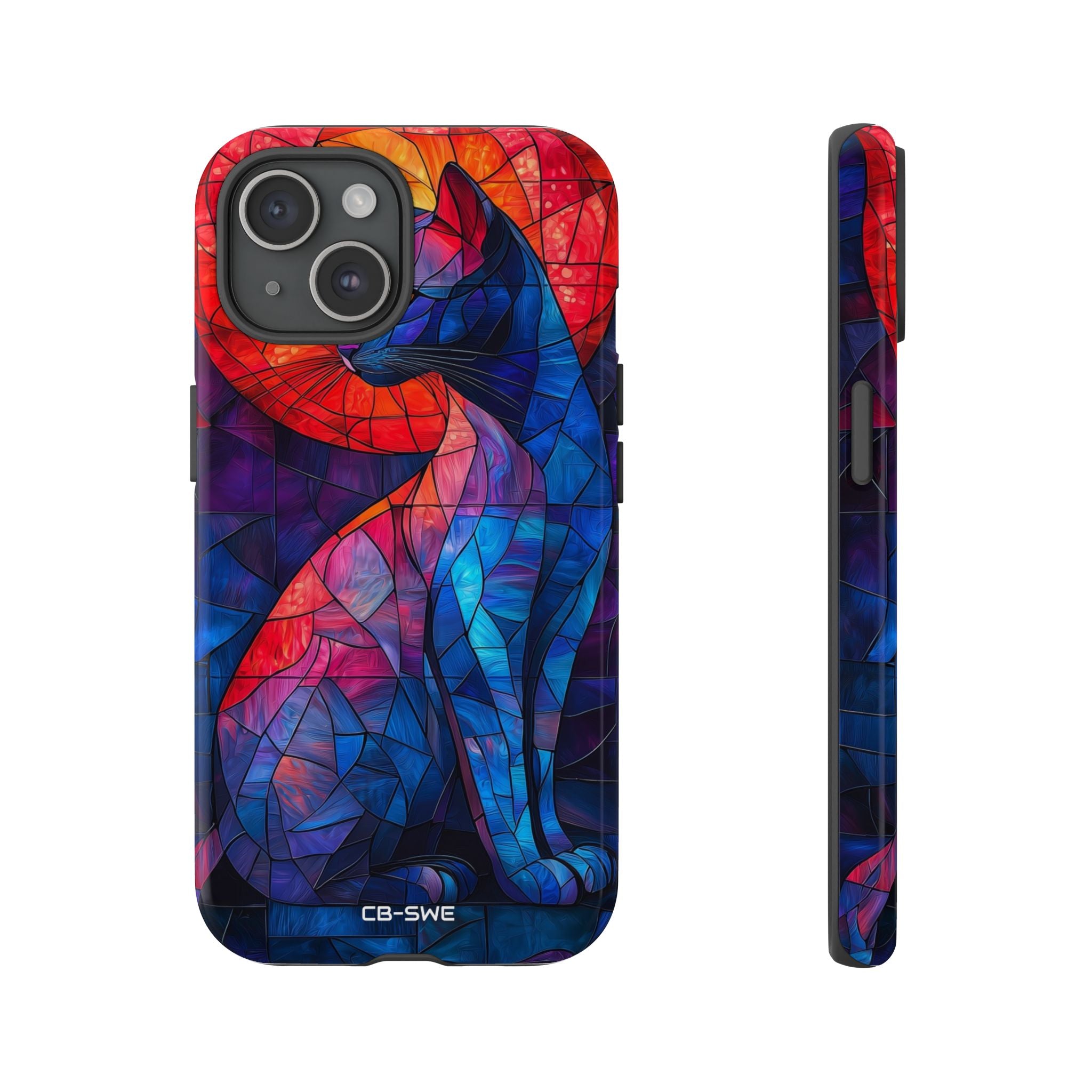 Cat Silhouettes Glow - iPhone Case
