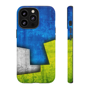 Blue Abstract Art - Protective Phone Case