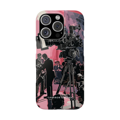 Retro Cinematic Spotlight iPhone 16 - Slim Phone Case