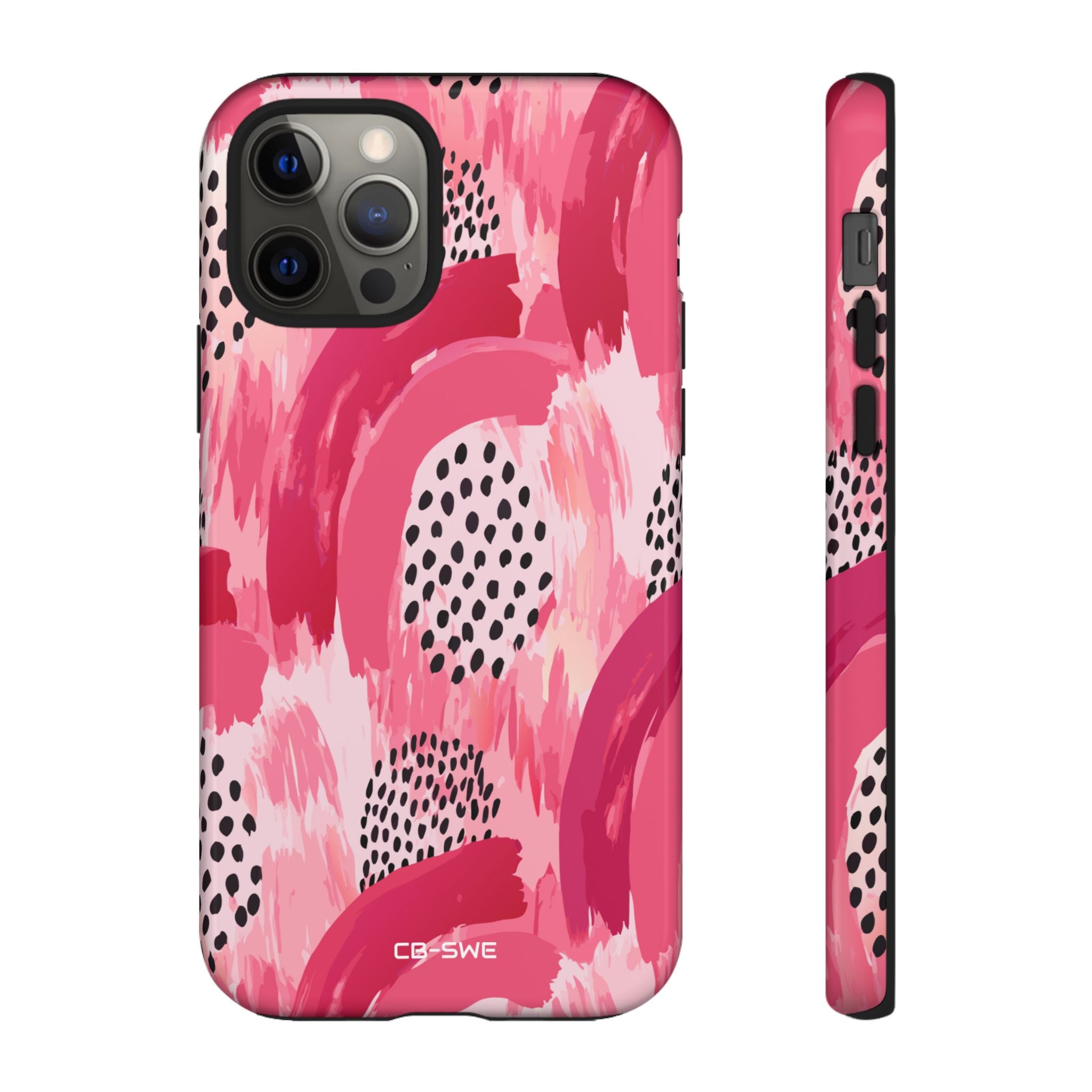 Vibrant Brushwork Dance - iPhone Case