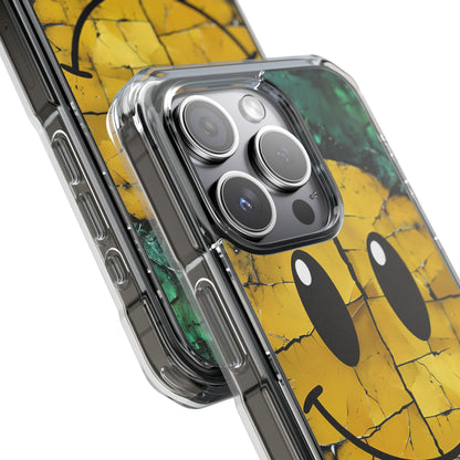 Cracked Smiley iPhone 15 Pro Case - Impact