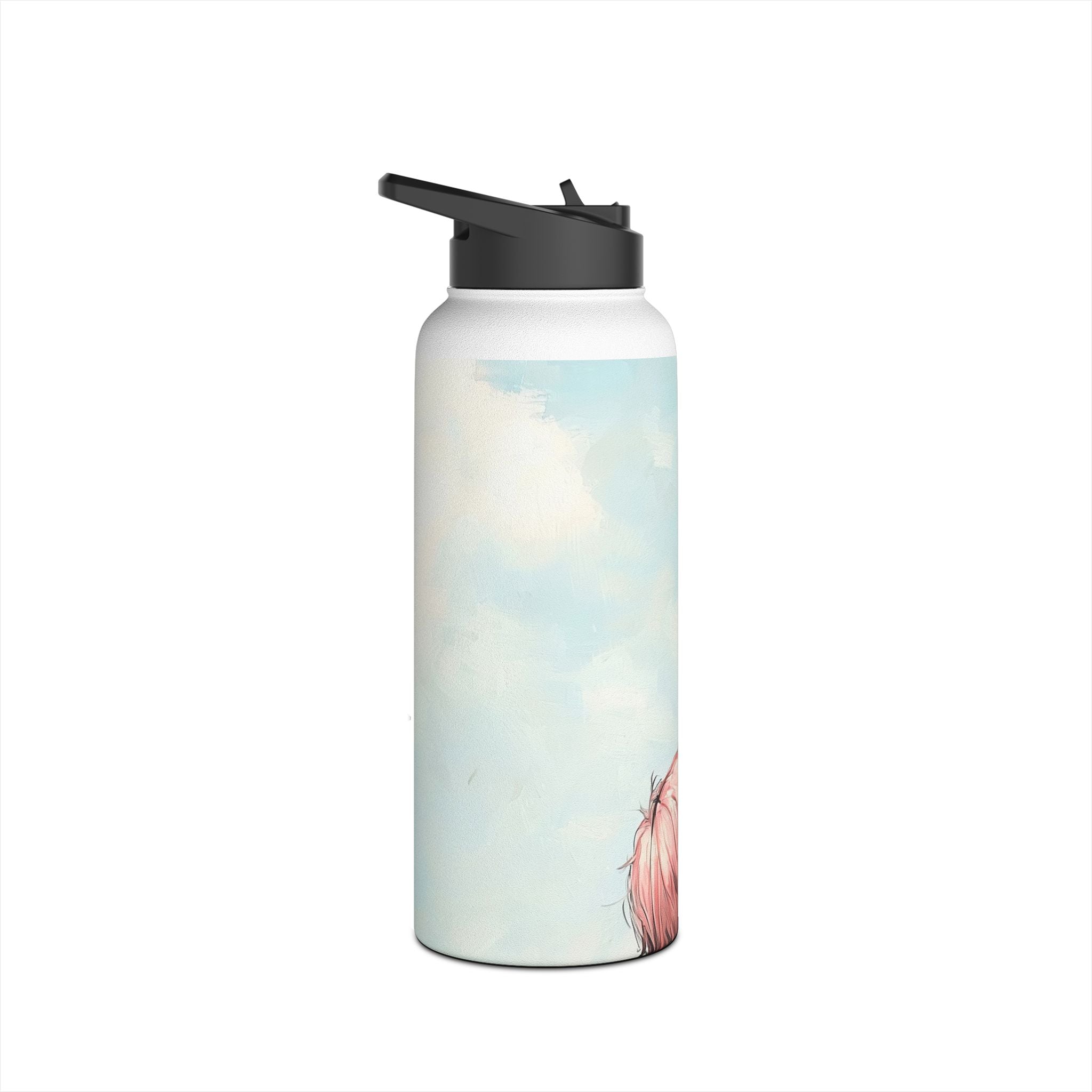 Heart Balloon Whimsy - Stainless Steel Water Bottle