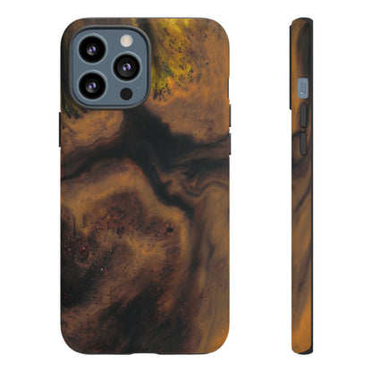 Brown Earth Ink Art - Protective Phone Case