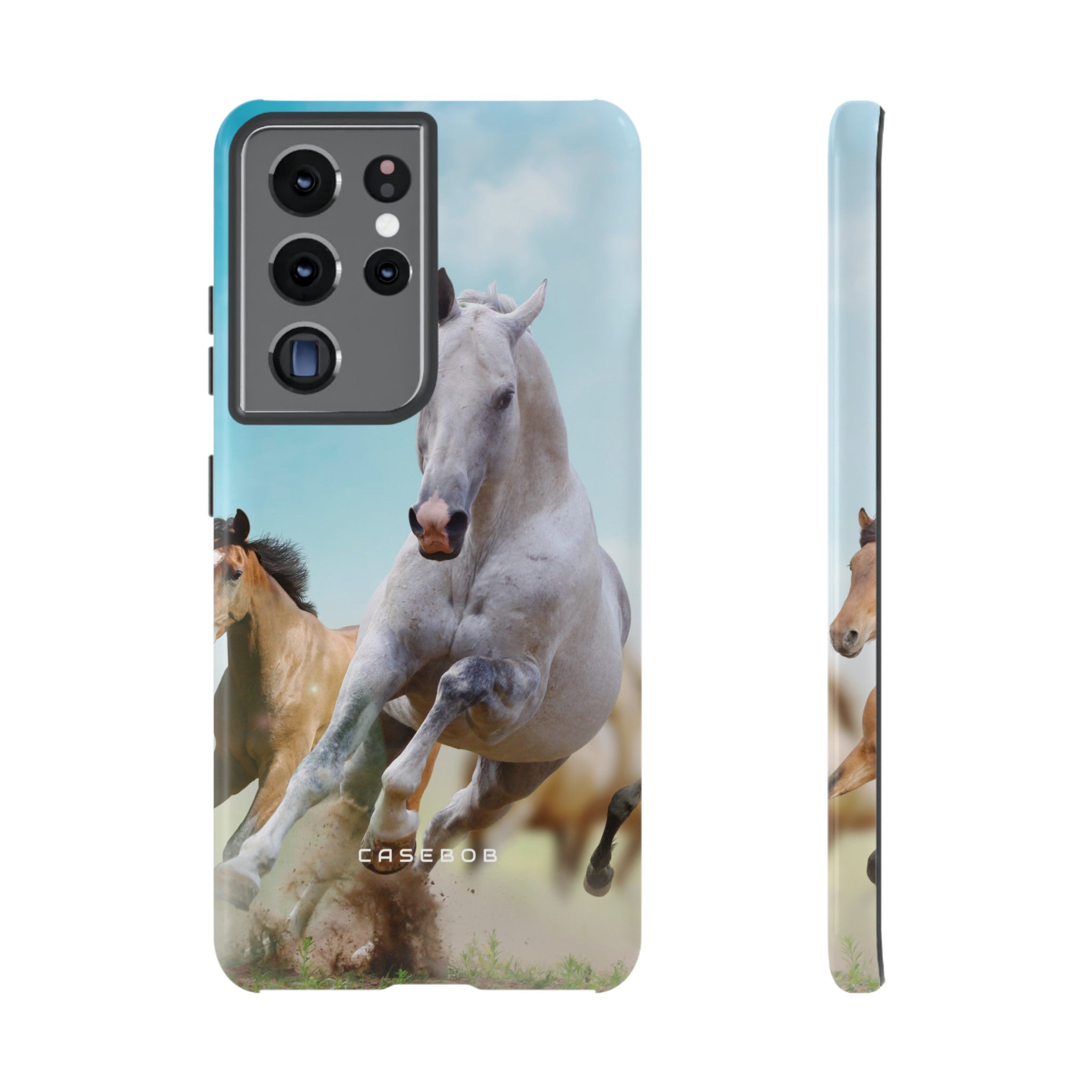 Blue Sky Horses - Protective Phone Case