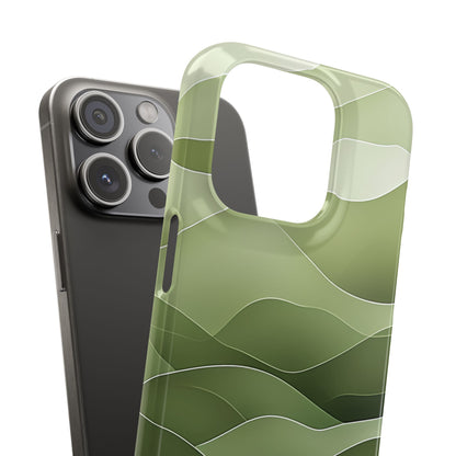 Gradient Emerald Drift iPhone 15 - Slim Phone Case