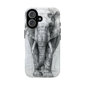 Geometric Elegance: Elephant Reimagined - for iPhone 16